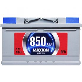 Автомобильный аккумулятор MAXION EFB MF (LB4) 90Ah 850A R+ (h=175) 5802293